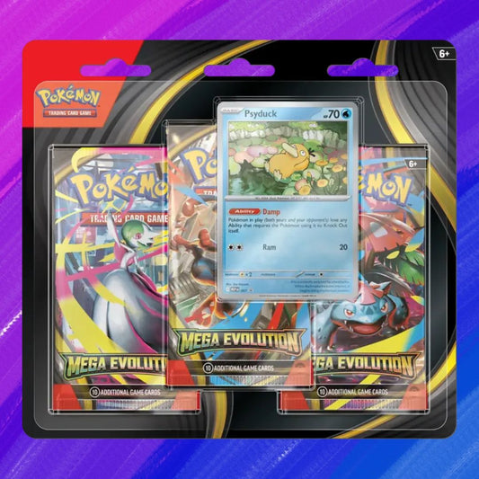 Pokémon TCG: Mega Evolution (ME01) - 3-Pack Blister (EN) - Psyduck