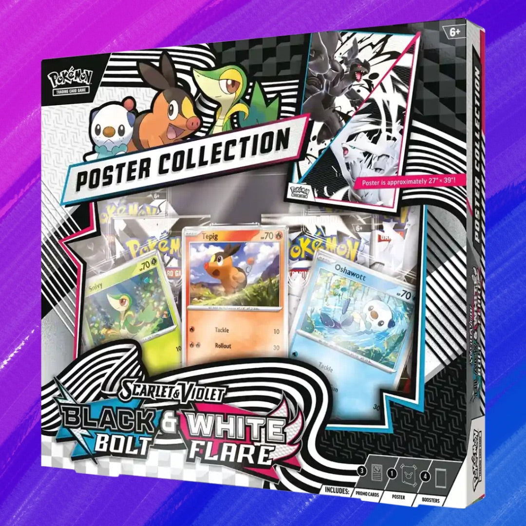 Pokémon TCG: Schwarze Blitze & Weisse Flammen (SV10.5) - Einall Poster Kollektion (DE)