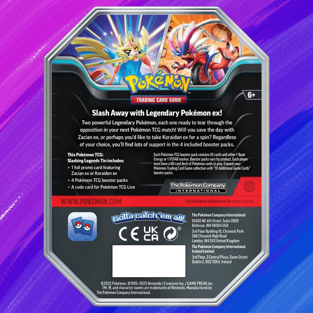 Pokémon TCG: Slashing Legends ex - Tin (EN) - Zufällig