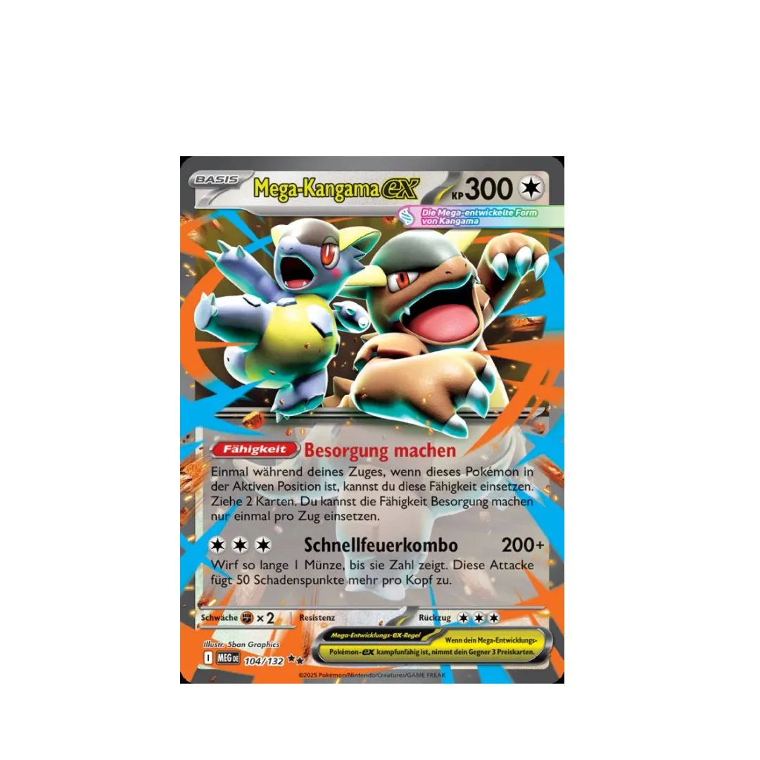 Pokémon TCG: Einzelkarte - Mega-Kangama-ex 104/132 (DE)