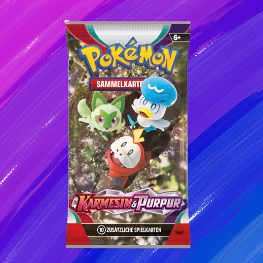 Pokémon TCG: Einzelbooster - Karmesin & Purpur (DE)