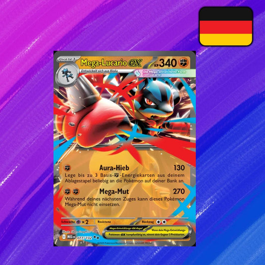 Pokémon TCG: Einzelkarte - Mega-Lucario-ex 077/132 (DE)