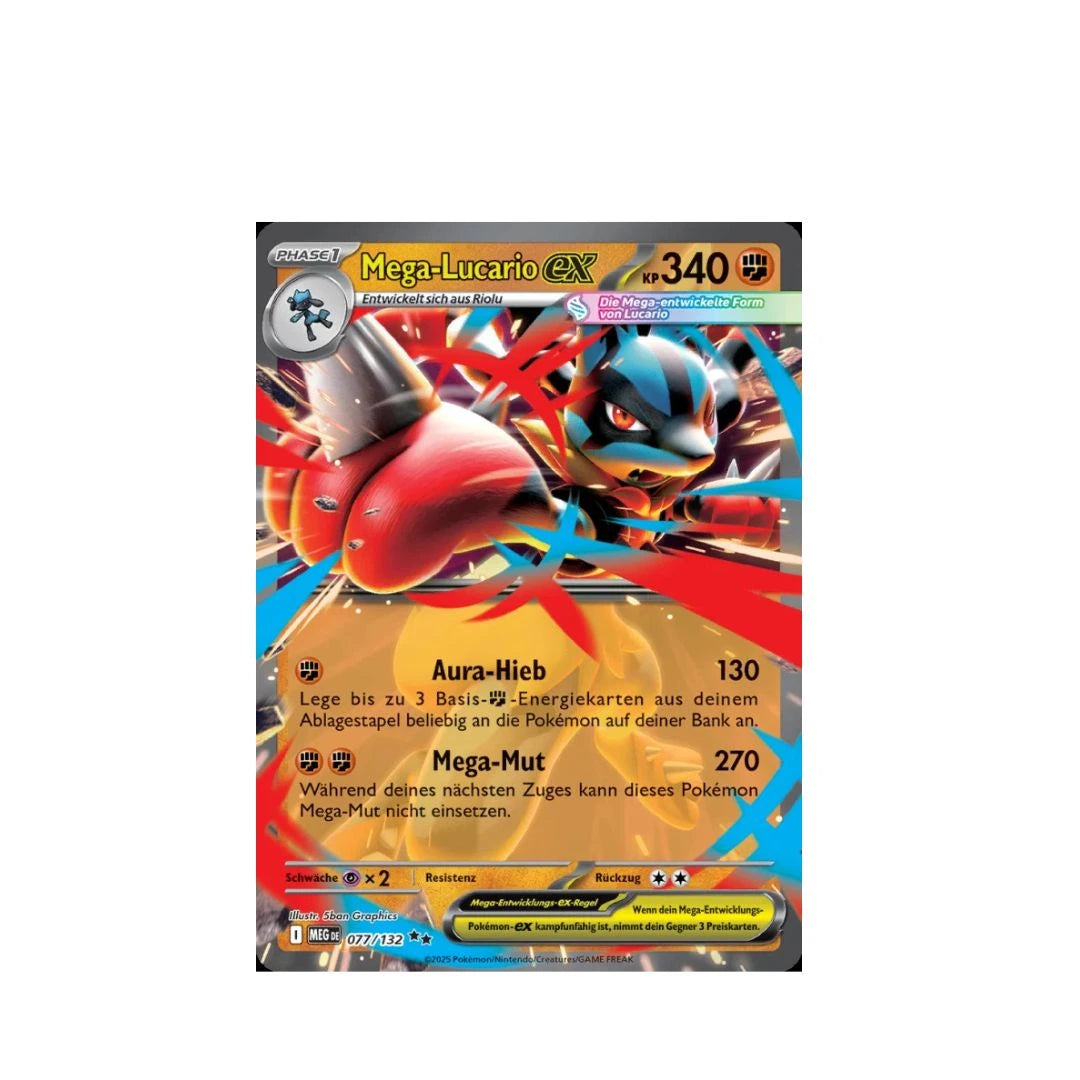 Pokémon TCG: Einzelkarte - Mega-Lucario-ex 077/132 (DE)