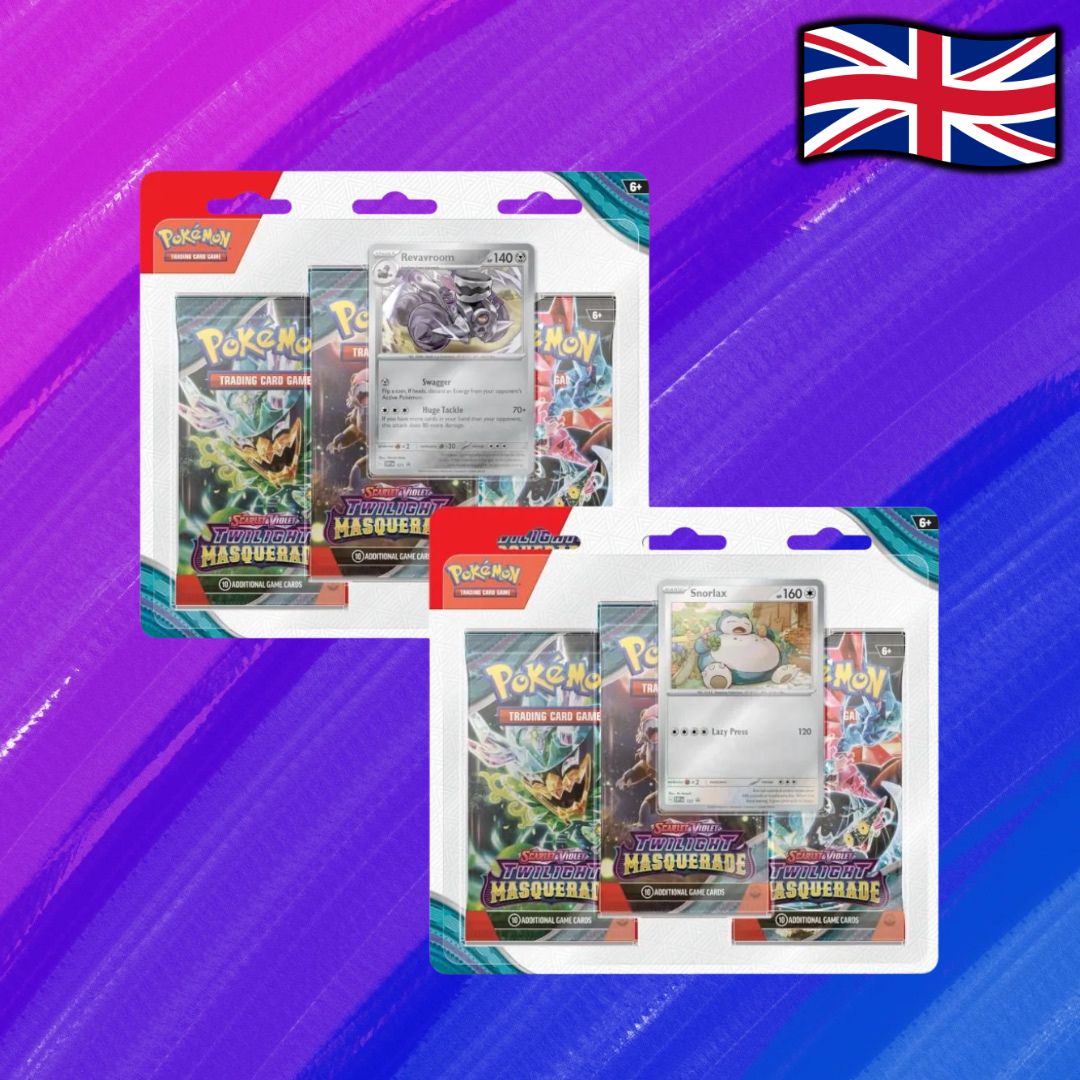 Pokémon TCG: Twilight Masquerade (SV06) - 3er Blister (EN) - Zufälliges