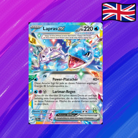 Pokémon TCG: Einzelkarte - Lapras ex 032/142 (EN)