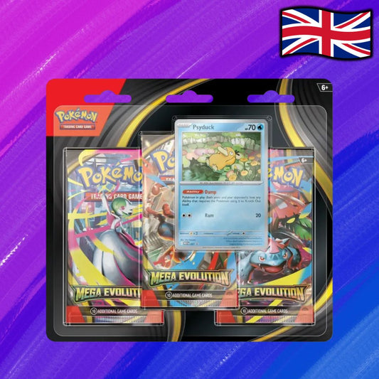Pokémon TCG: Mega Evolution (ME01) - 3-Pack Blister (EN) - Psyduck