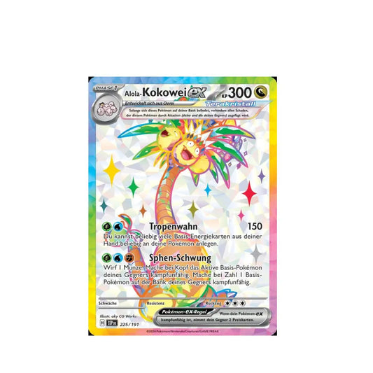 Pokémon TCG: Einzelkarte - Alola-Kokowei-ex 225/191 (DE)